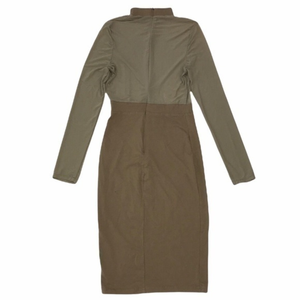 Long Sleeve Sheer Bodycon Dress - Picture 8 of 9